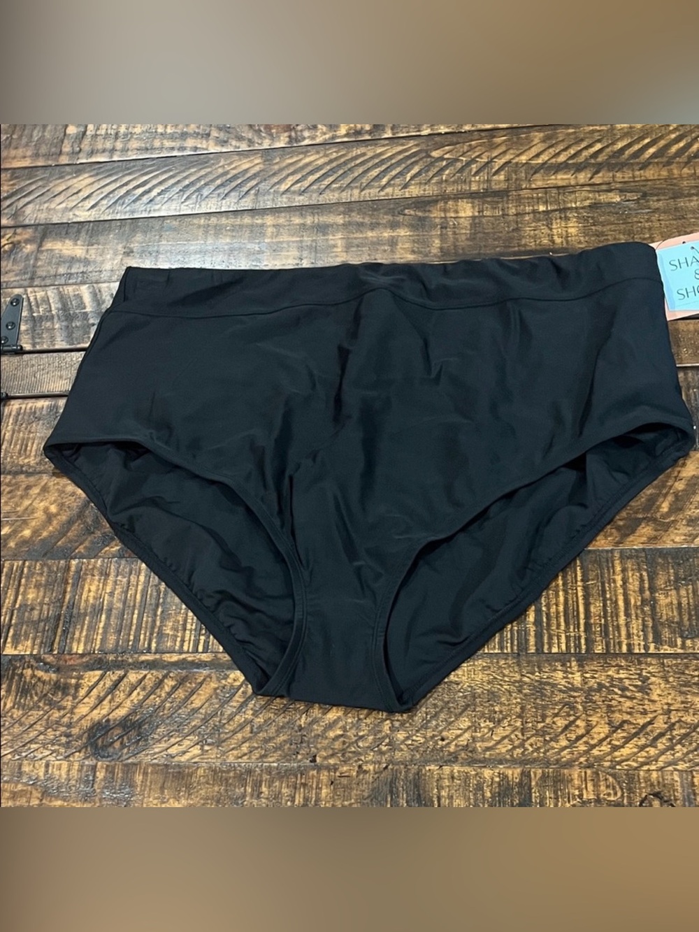Black High-Waisted Bikini Bottoms